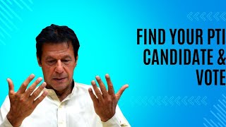 PTI Vote Constituencies Finder