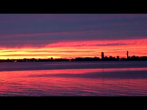 Boston Skyline Sunset