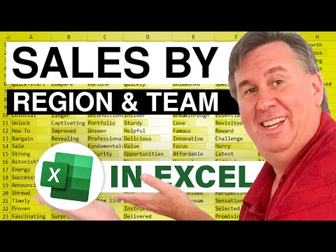 Excel - Dueling Excel - Sales by Region & Team - Duel 188 - Episode 2167