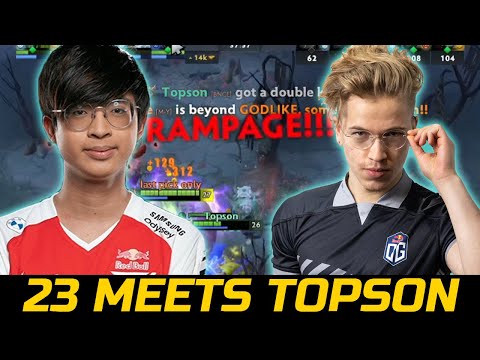 23SAVAGE AND TOPSON IN ONE TEAM - GODLIKE RAMPAGE DOTA 2