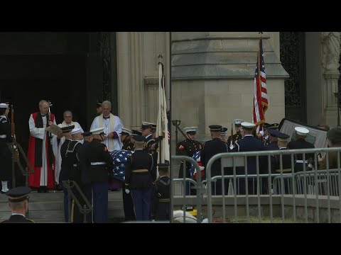 Video Thumbnail: Hearse arrives at Washington National Cathedral for Dick Cheney's funeral | AFP