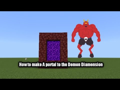How to Make A Portal to The Demon Diamension in Minecraft PE