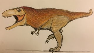 ティラノサウルス描いてみた