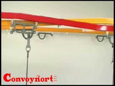 Convoyeur aérien à transferts pour cabine de peinture - sur mesure_1