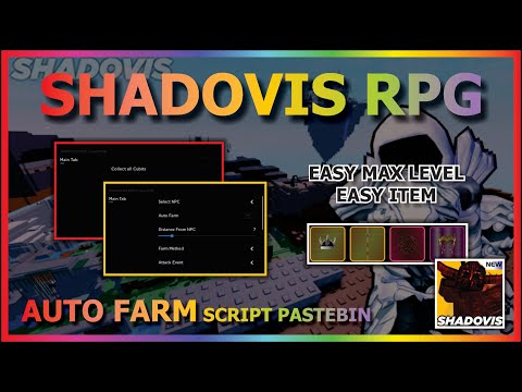 SHADOVIS RPG Script Pastebin 2022 AUTO FARM | COLLECT ALL CUBITS | AUTO REBIRTH | KILL AURA (BEST) Фото 2