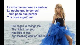 Shakira - Me Enamoré (Spanish &amp; English Lyrics)