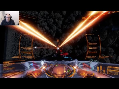 Fighting with Federal Corvette - Elite Dangerous