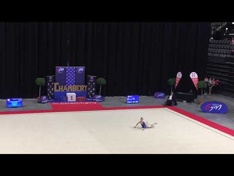 Maëlle Huteau cerceau - Nat A 12-13 ans - France Chambéry 2019