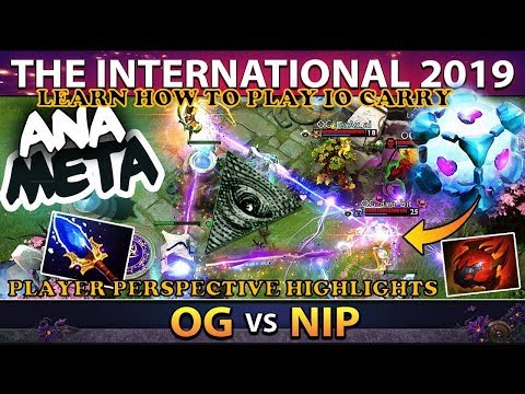 OG ANA IO - PLAYER PERSPECTIVE VS NIP - TI9 - LEARN HOW TO PLAY IO CARRY.!