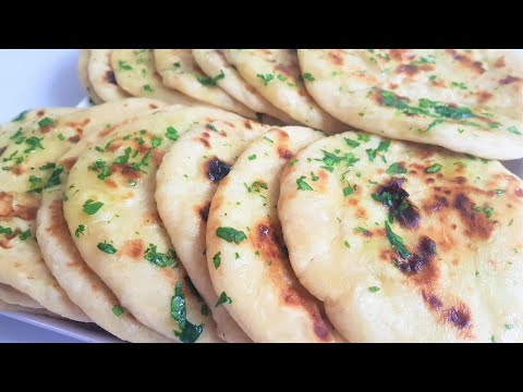 Naan Bread Recipe  In 10 minutes. No Oven. No Yeast. No Proofing