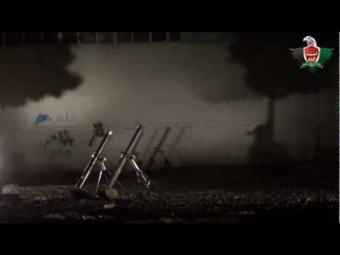 استهداف مواقع قوات النظام في الغوطة الشرقية في ريف دمشق بصواريخ محلية الصنع من قبل كتيبة أسود اللهضمن معركة "ربيع المجاهدين"