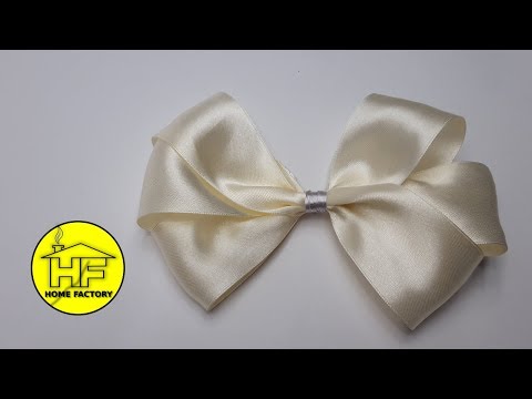 How to make a bow out of ribbon - IVORY BOW