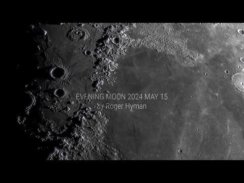 Evening Moon 2024 May 15 by Roger Hyman