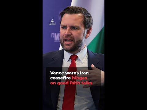 Vance warns Iran ceasefire hinges on good faith talks | AJ#shorts