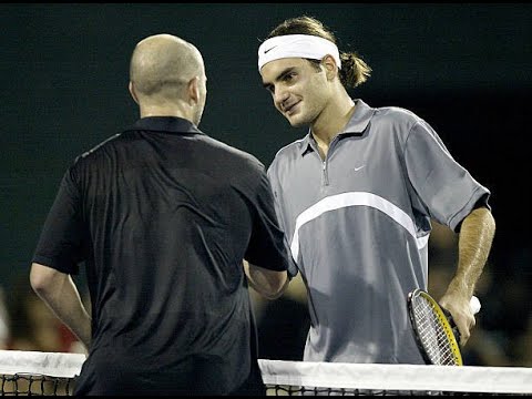 Masters 2003 RR Federer vs Agassi