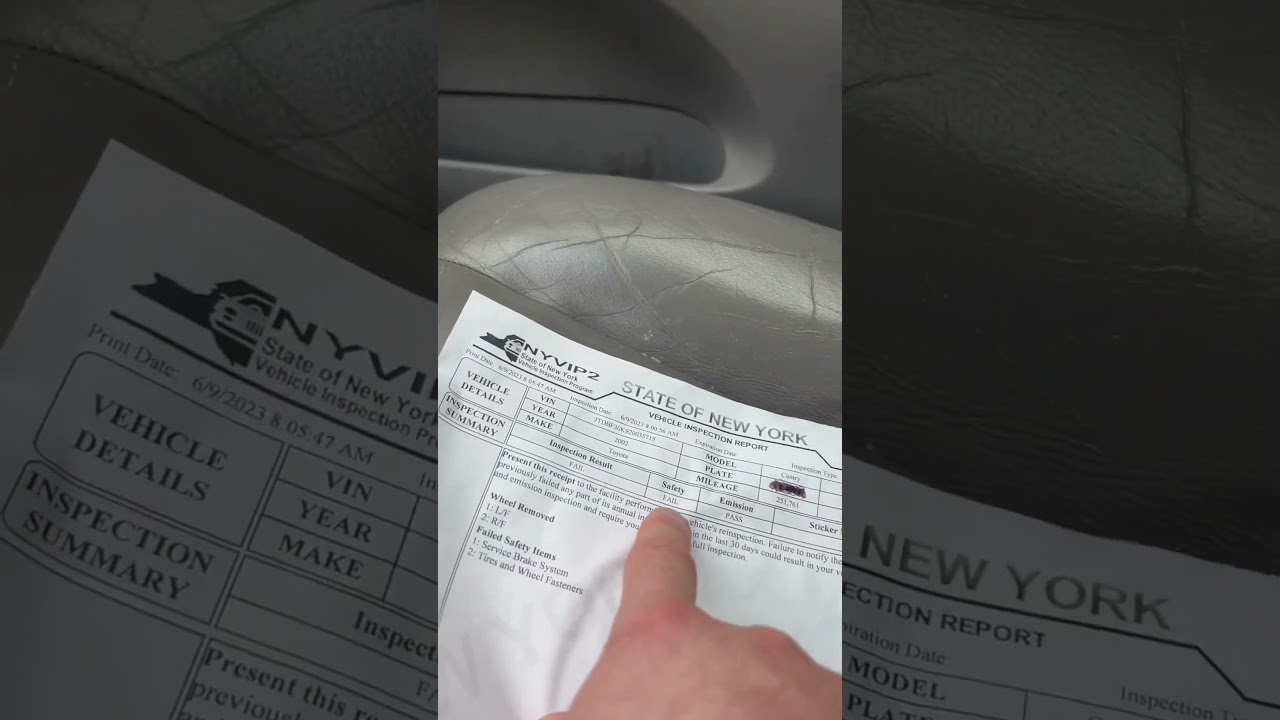 Car Inspection report #dmv #dmvny #whitehouse