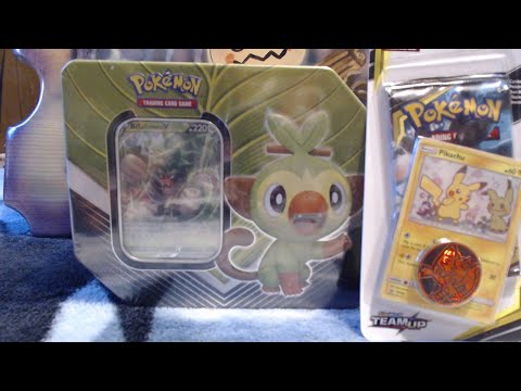 Pokemon Card Opening Rillaboom V Tin Opening 2020