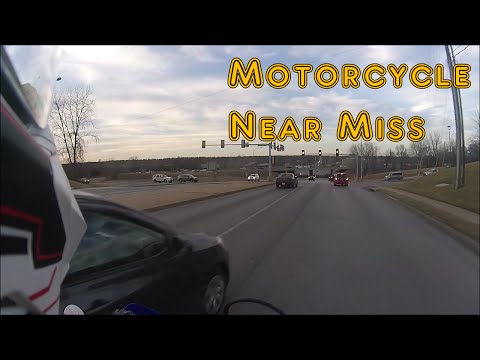 Motorcycle Almost Hit By Car Cutting Lanes | Close Call