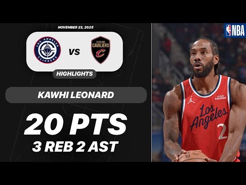 Kawhi Leonard vs Cleveland Cavaliers | 20 PTS 3 REB 2 AST 3 STL | NBA 11-23-2025 Highlights