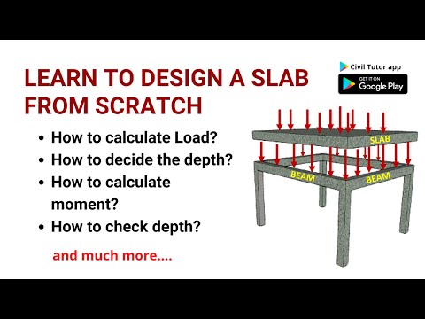Learn to design a slab from scratch | Design of one way slab as per IS456 2000| Civil Tutor
