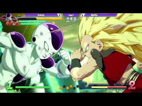 DBFZ Invitational Pool 1: Ecksyz(Frieza/Yamcha/Black) vs. Muffin(Gotenks/Piccolo/Tien)