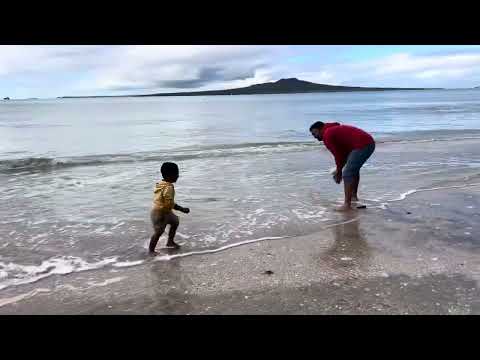 Gundu Playing in the beach