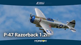 E-flite P-47 Razorback 1.2m SAFE Select BNF Basic