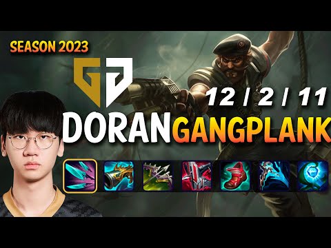 GEN Doran GANGPLANK vs RENEKTON Top - Patch 13.17 KR Ranked