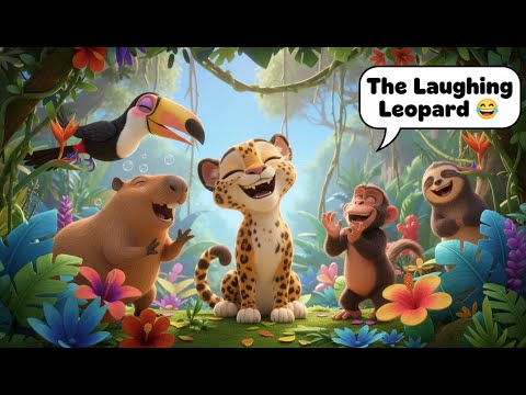 Lila the Laughing Leopard 😄🐆 | Funny Jungle Story | Kids Moral Story