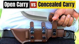 Open Carry vs Concealed Carry Knife – Which Is Right for You?