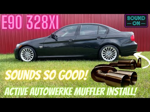 BMW E90 N52 Active Autowerke performance muffler install!