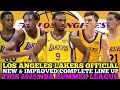LOS ANGELES LAKERS OFFICIAL NEW IMPROVED COMPLETE LINE UP THIS 2025 NBA SUMMER LEAGUE