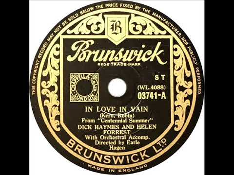 Dick Haymes and Helen Forrest - In Love In Vain