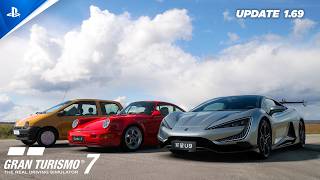Gran Turismo 7 – April Update 1.69 (2026) | New Cars, Release Time & Features Trailer