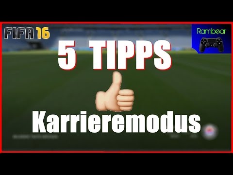 5 TIPPS für den KARRIEREMODUS in FIFA16