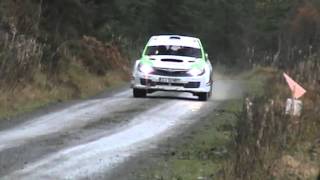 preview picture of video 'p.22 WRC Wales 2013 SS 13 Dyfi 2 Saturday November 16 Before 11:00 Carpark i'