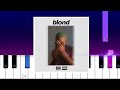 Frank Ocean Ivy Piano Tutorial