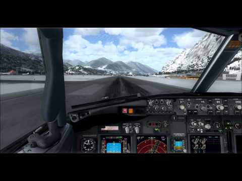 [HD] Innsbruck PMDG 737-800 NGX Approach LOWI (FSX) Angle of Attack Flightwork 2
