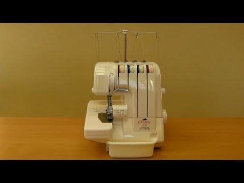 Krašto apmėtymo mašina (overlokas) Rubina 740DSA video