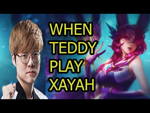 SKT T1 #Teddy  Xayah VS Miss Fortune bot lane