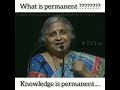 Sudha Murthy Speech About Permanent