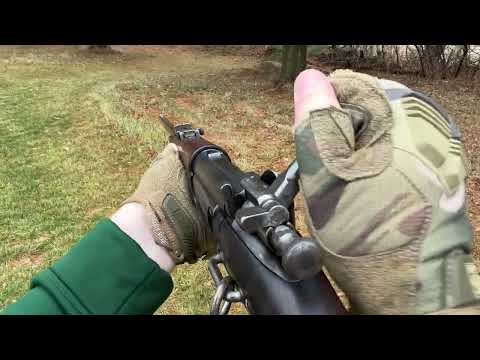 US 1896 Krag Cavalry Carbine POV firing