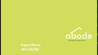 EnergySavvy QA/QC Module