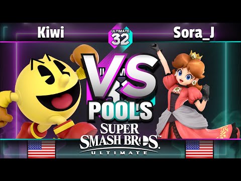 ULTIMATE 32 Pools - FP Ħ | Kiwi (PAC-MAN) vs. Sora_J (Daisy) - Smash Ultimate