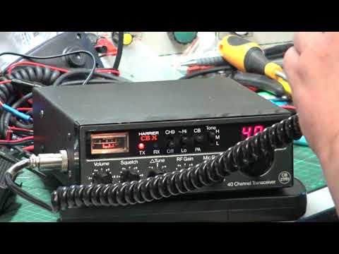 Harrier CBX CB27/81 UK FM CB radio On the Air test with foreign QRM