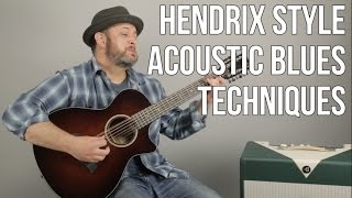 Hendrix Style 12 String Blues Techniques a la "Hear My Train a Comin'"
