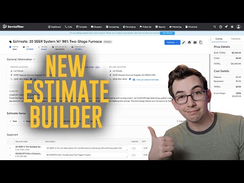 How to Create an Estimate in ServiceTitan