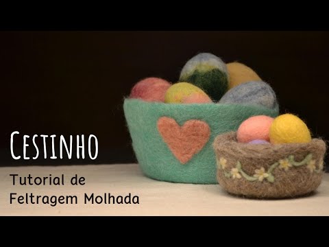Wet Felting Tutorial - Basket/Bowl