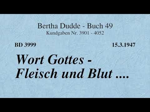 BD 3999 - WORT GOTTES - FLEISCH UND BLUT ....