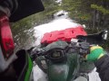 Million point turn followed by buried. Yamaha Grizzly 700 & Honda Rubicon
